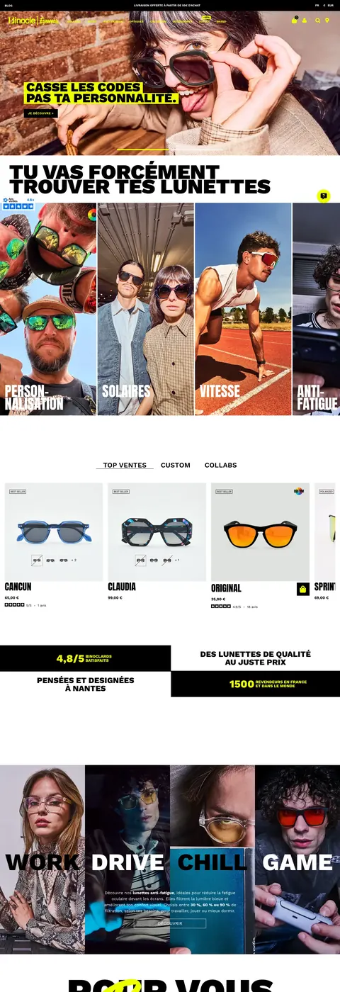 Binocle — captura de la web en ordenador