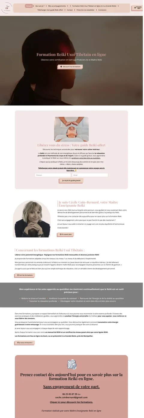 CB Sophro Coach — desktop website screenshot