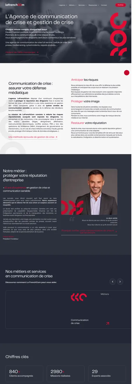 LaFrenchCom — desktop website screenshot
