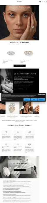 Pirma Paris — mobile website screenshot